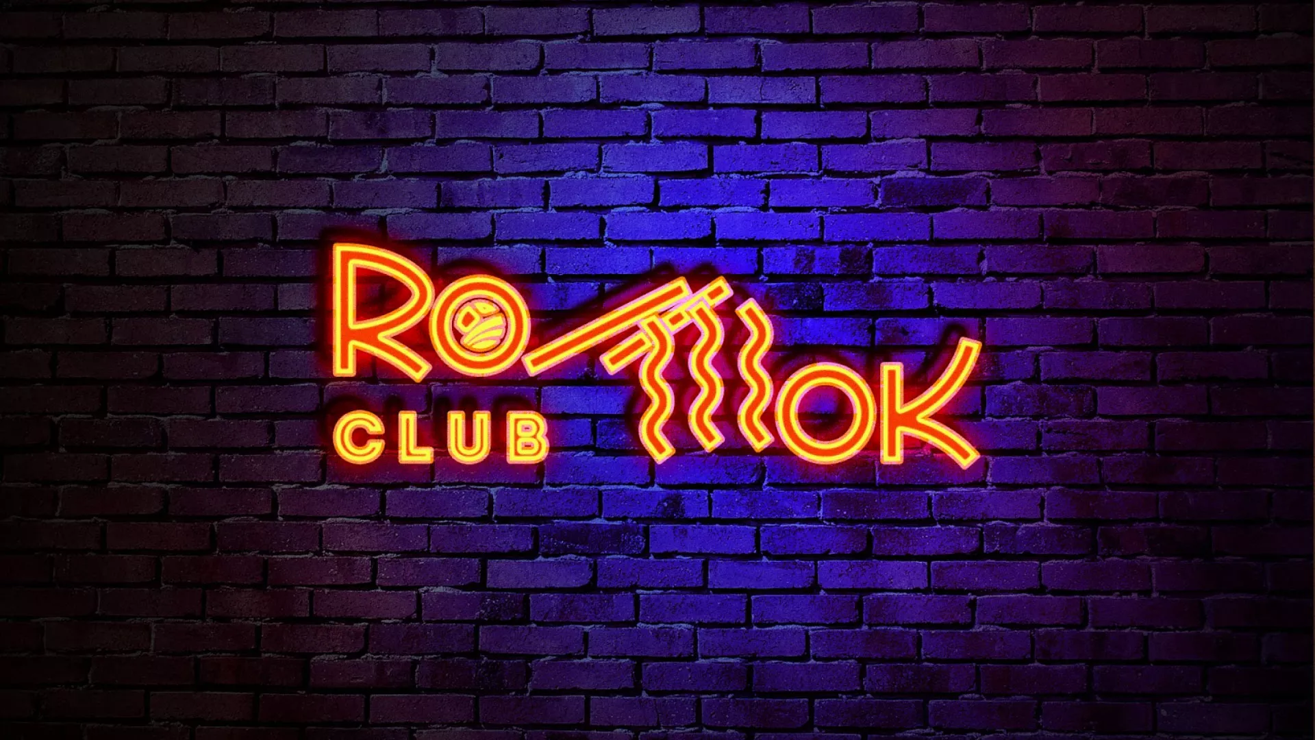 Разработка светящейся интерьерной вывески суши-бара «Roll Wok Club» в Саратове